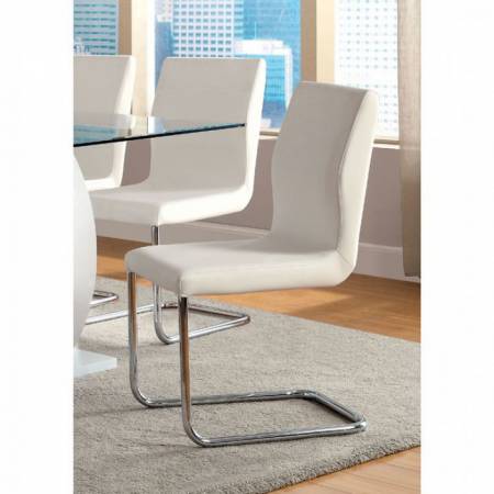 LODIA I SIDE CHAIR (2/BOX) CM3825WH-SC-2PK