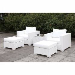 CM-OS2128WH-SET20 SOMANI II 2 CHAIRS + 2 OTTOMANS + END TABLE