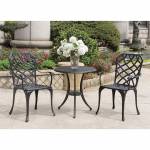 CRARY ROUND BISTRO TABLE SET CM-OT1702BK-3PK