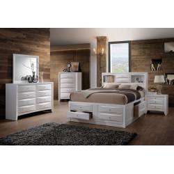 21700Q-4PC 4PC SETS IRELAND WHITE QUEEN BED
