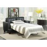 Samuel Transitional Black Loveseat Sleeper 501689