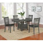 108211-S5 Lavon 5-Piece Dining Set Medium Grey
