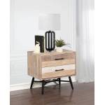 Marlow 2-Drawer Nightstand Rough Sawn Multi 215762