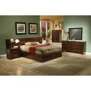 Jessica Dark Cappuccino King Four-Piece Bedroom Se 200711KE-S4