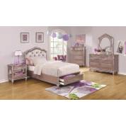 Caroline Metallic Lilac Full Four-Piece Set 400890F-S4