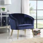 Upholstered Accent Chair Blue 903034