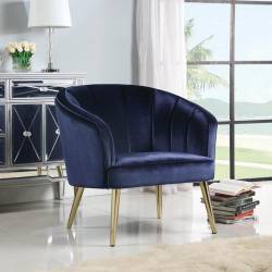 Upholstered Accent Chair Blue 903034