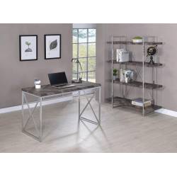 Grimma Writing Desk Rustic Grey Herringbone 802611