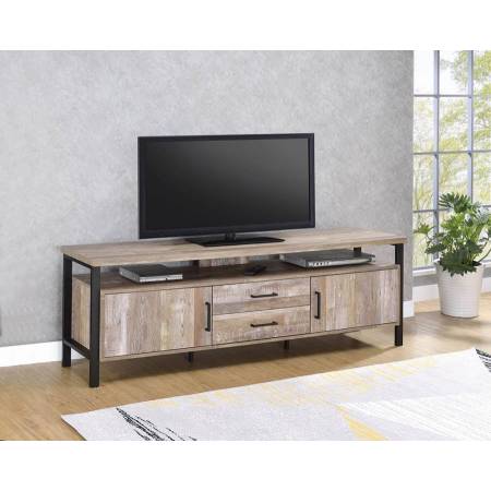 71″ TV Console Weathered Oak 722573