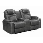 Korbach Upholstered Power^2 Loveseat Charcoal 603415PP