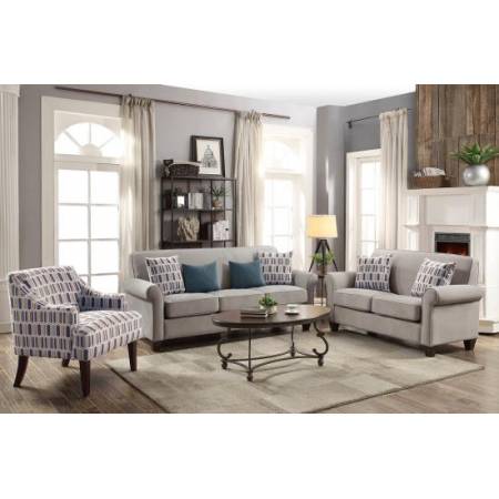 Gideon Transitional Cement Two-Piece Living Room Set 506401-S2