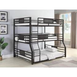 Barzini Full/twin Xl/queen Triple Bunk Bed 460561