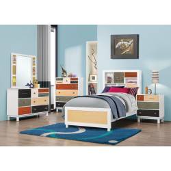 Dallas Furniture Store - Bedroom FULL 5PC SET (F.BED,NS,DR,MR,CH) 400791F-S5