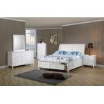 Selena Coastal White Full Bed 4PC SET (F.BED,NS,DR,MR) 400239F-S4