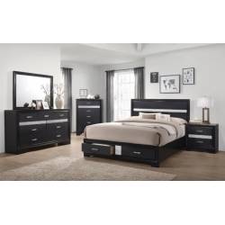 Miranda 4-Piece King Bedroom Collection (KE.BED,NS,DR,MR) 206361KE-S4