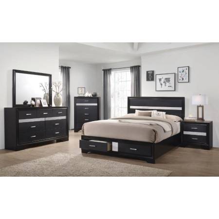Miranda 4-Piece California King Bedroom Collection (KW.BED,NS,DR,MR) 206361KW-S4