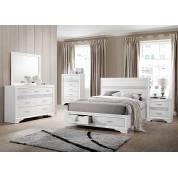 Miranda Queen Panel Storage Bed 4 Piece Set (Q.BED,NS,DR,MR) 205111Q-S4