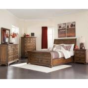 Elk Grove California King Sleigh Storage Bed 5 Piece Set (KW.BED,NS,DR,MR,CH) 203891KW-S5