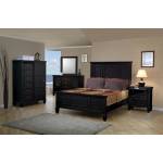 Sandy Beach Black California King Four-Piece Bedroom Set 201321KW-S4