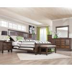 Franco Burnished Oak California King Four-Piece Bedroom Set 200971KW-S4