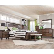 Franco Queen Panel Bed 4 Piece Set (Q.BED,NS,DR,MR) 200971Q-S4