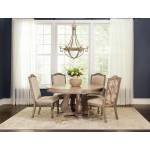 Ilana Traditional Round Formal Dining Table and Chair Sets 5Pc