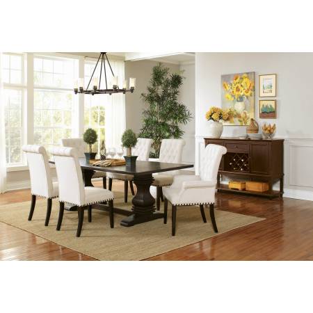 Parkins Traditional Rustic Espresso Dining Table and Chair Sets 5Pc