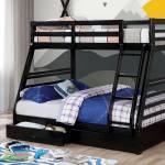 CM-BK588BK CALIFORNIA III TWIN/FULL BUNK BED
