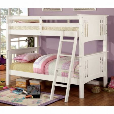 CM-BK602T-WH SPRING CREEK TWIN/TWIN BUNK BED