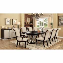 CM3353T-9PC 9PC SETS ORNETTE DINING TABLE + 6 SIDE CHAIRS + 2 ARM CHAIRS