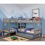 CM-BK904GY MARQUTTE QUADRUPLE TWIN BUNK BED