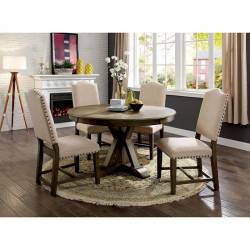 CM3014RT-5PC 5PC SETS JULIA ROUND DINING TABLE + 4 SIDE CHAIRS
