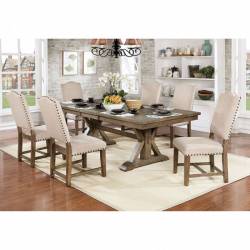 CM3014T-7PC 7PC SETS JULIA DINING TABLE + 6 SIDE CHAIRS