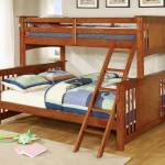 CM-BK604OAK SPRING CREEK TWIN XL/QUEEN BUNK BED