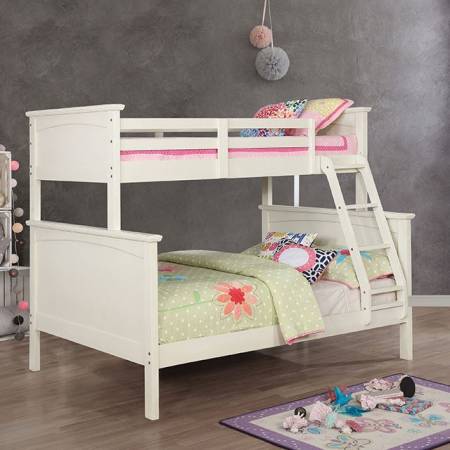CM-BK630WH-TF-BED MARCI TWIN/FULL BUNK BED