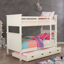 CM-BK630WH-TT-BED MARCI TWIN/TWIN BUNK BED