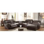 Blythe II Power Sectional Sofa - Dark Brown
