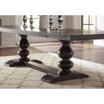 121231 Phelps Rectangular Dining Table Antique Noir