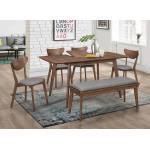 108080+108082*4+108083 6PC SETS DINING TABLE + 4 CHAIRS + BENCH