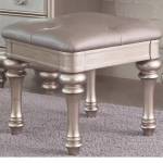 204189 Bling Game Vanity Stool with Arrow Bun Feet