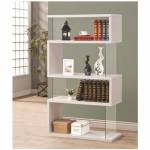 800300 Bookcases Asymmetrical Snaking Bookshelf