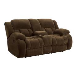 601925 Weissman Casual Pillow Padded Reclining Loveseat with Cupholders and Storage
