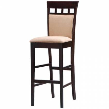 100220 Mix & Match 30" Upholstered Panel Back Bar Stool with Fabric Seat