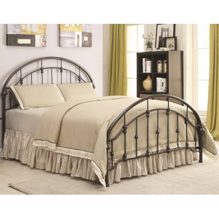 Iron Beds and Headboards Metal Curved Queen Bed 300407Q