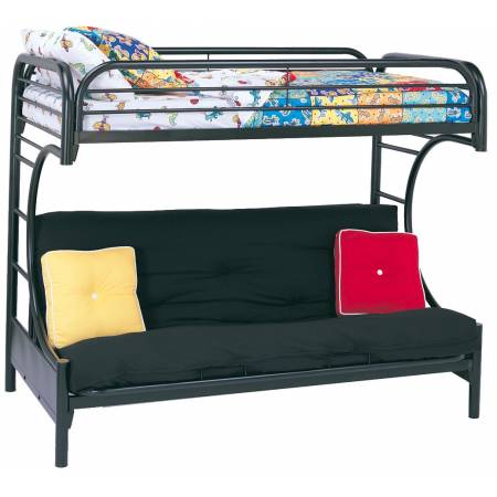 Metal Beds C Style Twin Over Full Futon Bunk Bed 2253K