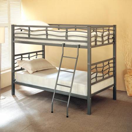 Bunks Twin Bunk Bed with Ladder 7395