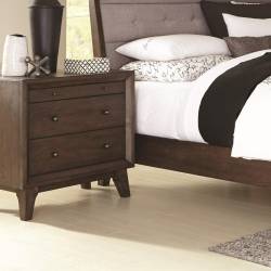 Bingham 3 Drawer Night Stand with Top Felt-Lined Drawer B259-02