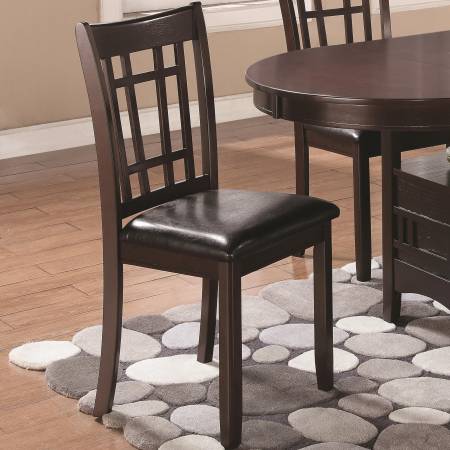 Lavon Dining Side Chair With Padded Vinyl Seat 102672