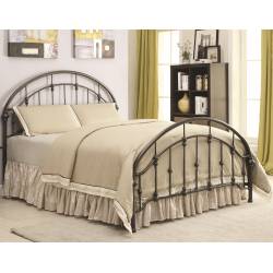 Iron Beds and Headboards Metal Curved Full Bed 300407F