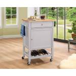 KITCHEN CART W/WOOD TOP 98300